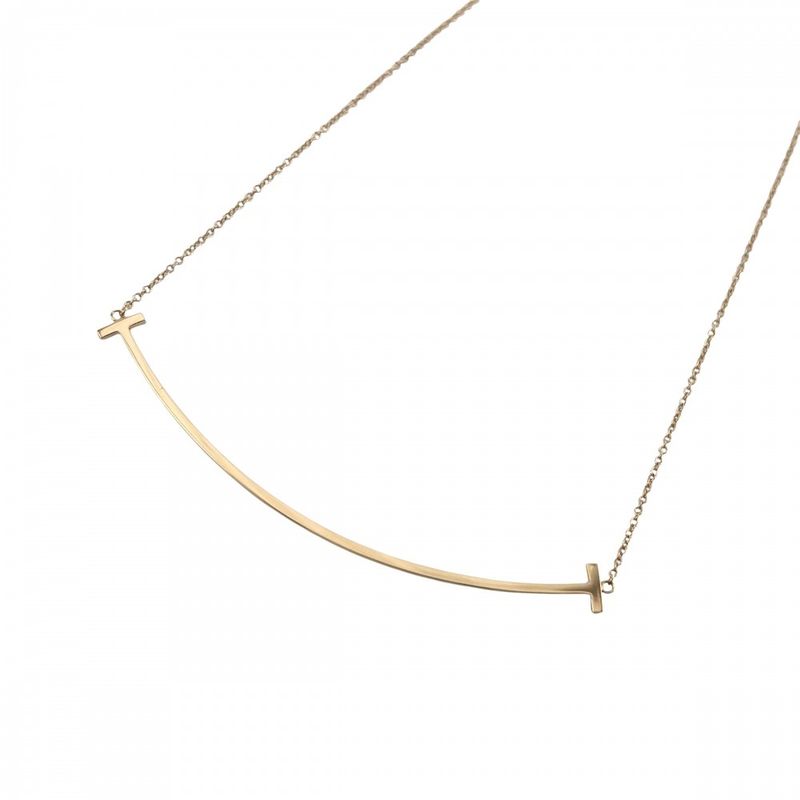 Tiffany & Co Necklace Ladies Tiffany & Cot Smile Pendant Large Jewelry Accessori
