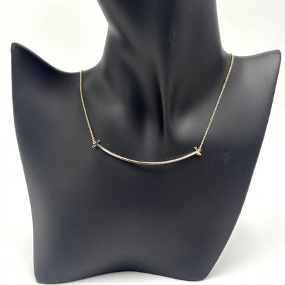 Tiffany & Co Necklace Ladies Tiffany & Cot Smile Pendant Large Jewelry Accessori