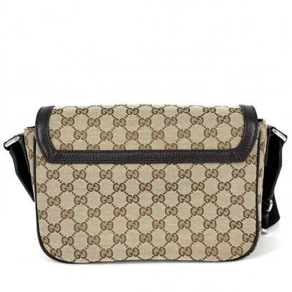 Gucci Shoulder Bag Women Messenger Bag Gucci 449172 GG Canvas Leather Beige
