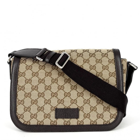 Gucci Shoulder Bag Women Messenger Bag Gucci 449172 GG Canvas Leather Beige