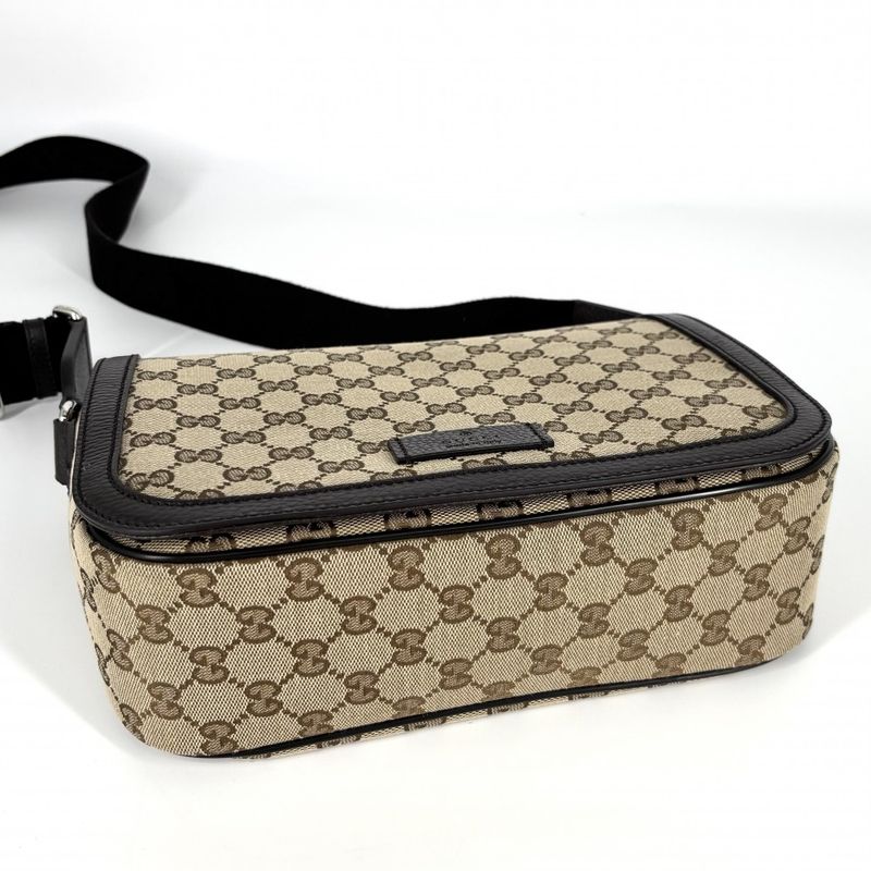 Gucci Shoulder Bag Women Messenger Bag Gucci 449172 GG Canvas Leather Beige