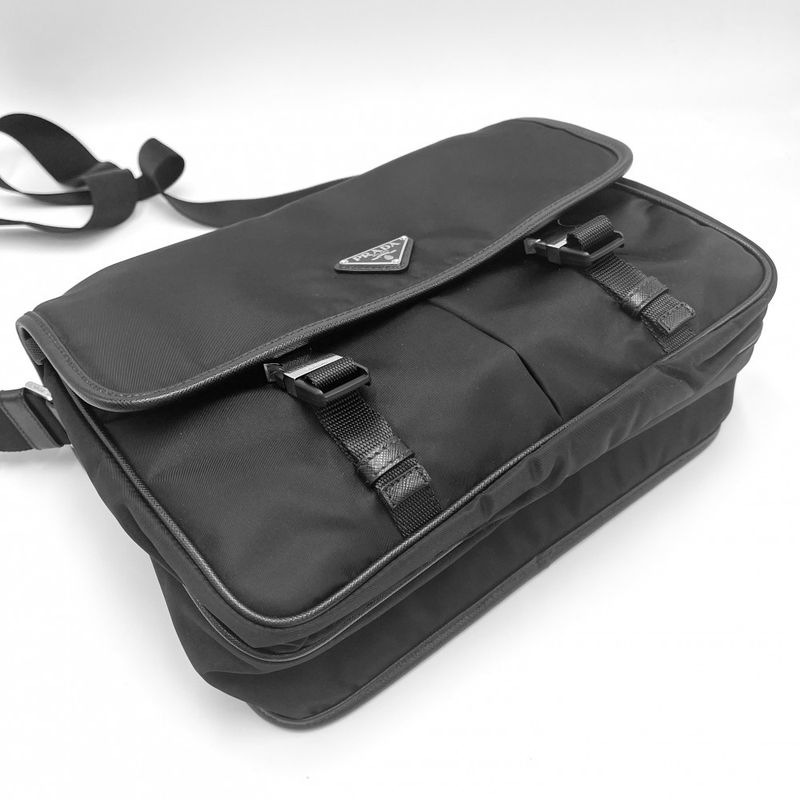 Prada Shoulder Bag Unisex Triangle Logo Messenger Bag Shoulder Crossbody Men