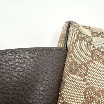 Gucci Waist Bag Men's Waist Pouch Body Bag Gucci 449174 GG Canvas Leather Brown