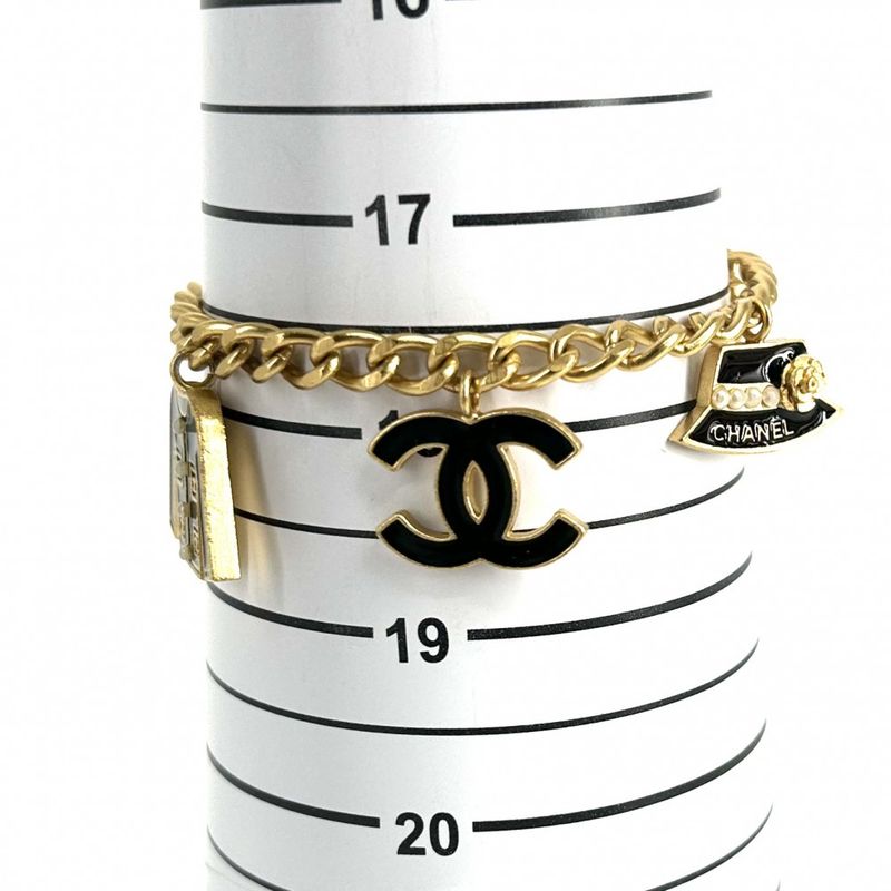 Chanel Bracelet Ladies Chain Icon Accessories Logo Vintage Coco Mark Chanel GP