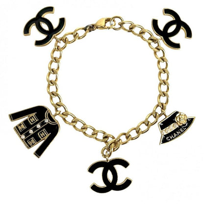 Chanel Bracelet Ladies Chain Icon Accessories Logo Vintage Coco Mark Chanel GP