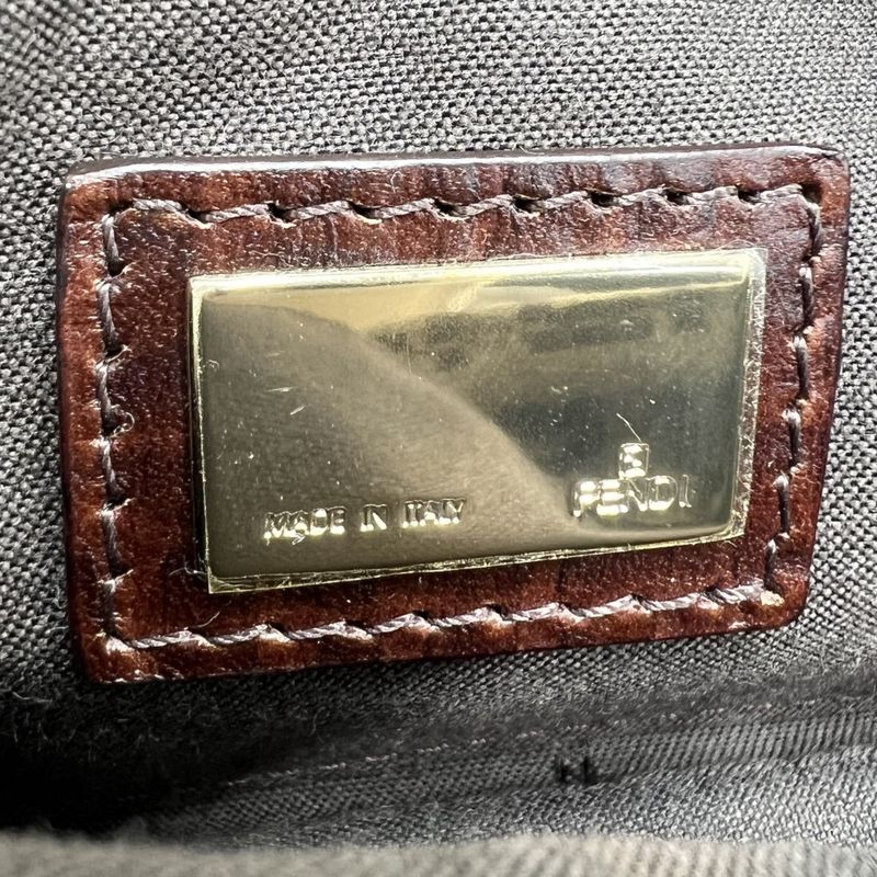 Fendi Handbag Women's Zucchino Mini Mamma Bucket Shoulder Mamma Bucket Small