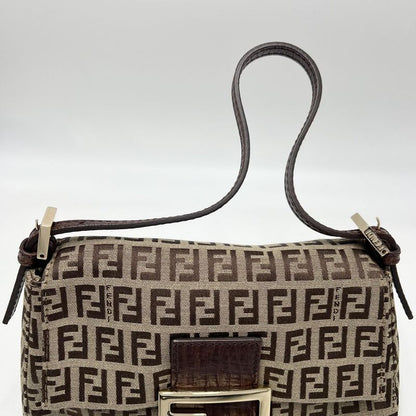 Fendi Handbag Women's Zucchino Mini Mamma Bucket Shoulder Mamma Bucket Small