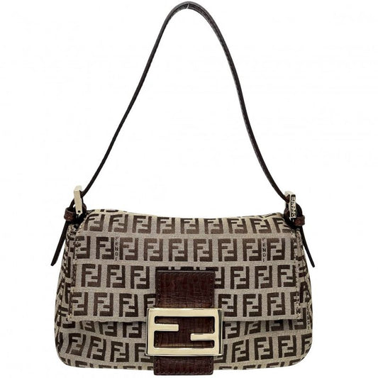 Fendi Handbag Women's Zucchino Mini Mamma Bucket Shoulder Mamma Bucket Small