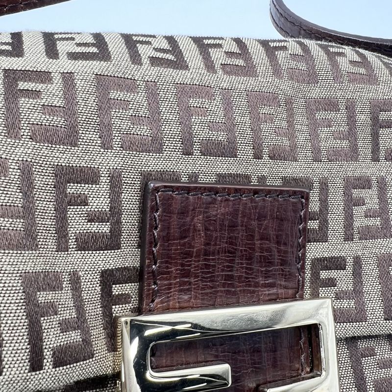 Fendi Handbag Women's Zucchino Mini Mamma Bucket Shoulder Mamma Bucket Small