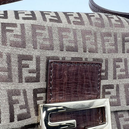 Fendi Handbag Women's Zucchino Mini Mamma Bucket Shoulder Mamma Bucket Small