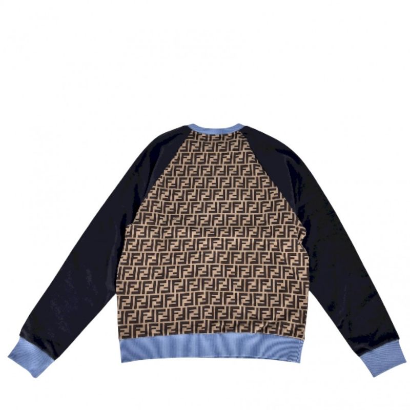 Fendi Sweatshirt Men FILA Collaboration Zucca Tops Apparel Trainers Clothing