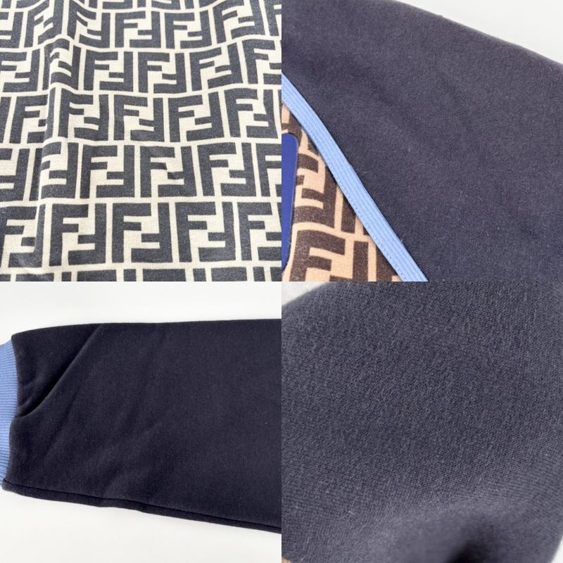 Fendi Sweatshirt Men FILA Collaboration Zucca Tops Apparel Trainers Clothing