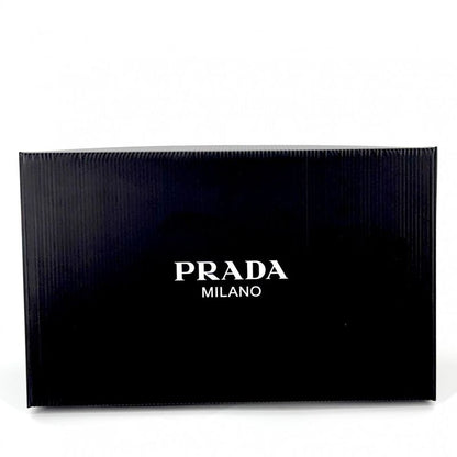 Prada Sneakers Men's Downtown Triangle Logo Low Cut Shoes Approx 24cm (9.45in)