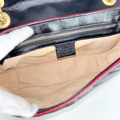 Gucci 2WAY Women's GG Marmont Quilted Small Chain Shoulder Handbag Shoulder Bag