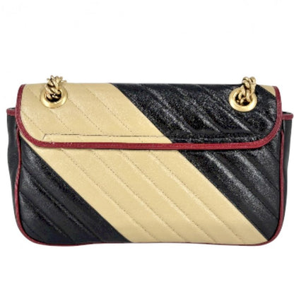 Gucci 2WAY Women's GG Marmont Quilted Small Chain Shoulder Handbag Shoulder Bag