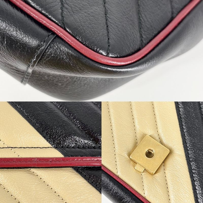 Gucci 2WAY Women's GG Marmont Quilted Small Chain Shoulder Handbag Shoulder Bag