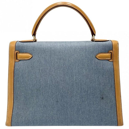 Hermes 2WAY Ladies Outer Stitch Kelly 32 Handbag Shoulder Bag Denim Hermes 00Z