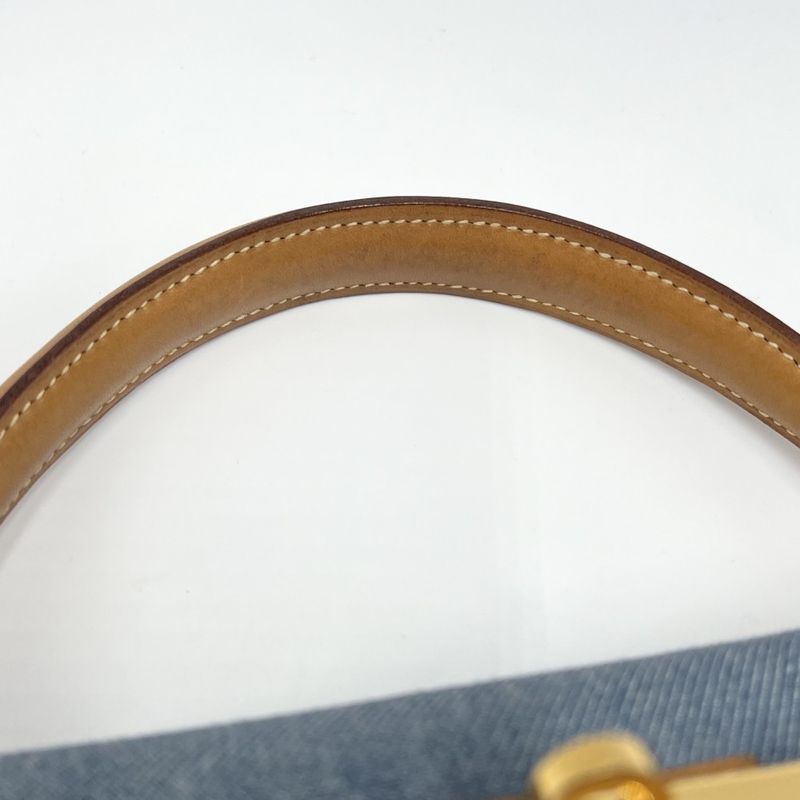 Hermes 2WAY Ladies Outer Stitch Kelly 32 Handbag Shoulder Bag Denim Hermes 00Z