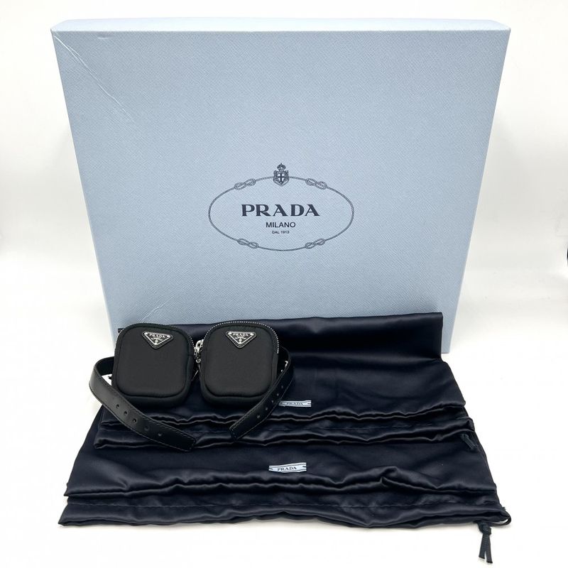 Prada Boots Women's Triangle Logo Monolith With Pouch Short Boots Shoes Size 38