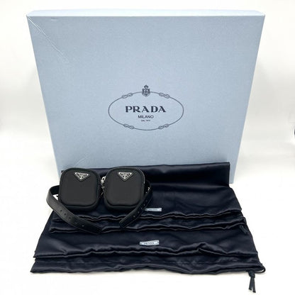 Prada Boots Women's Triangle Logo Monolith With Pouch Short Boots Shoes Size 38