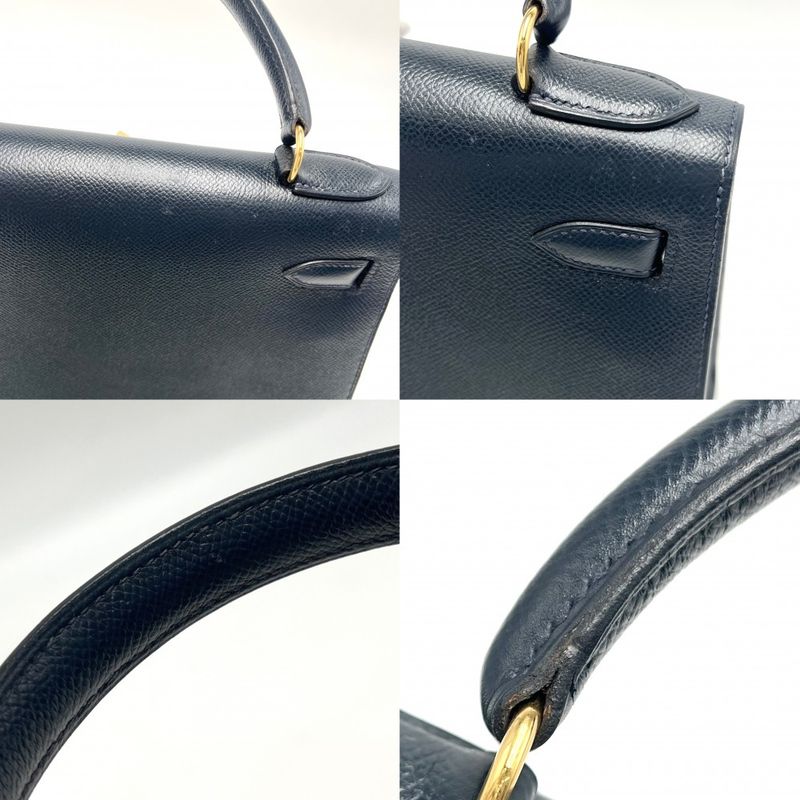 Hermes 2WAY Ladies Kelly 28 Outside Stitching Handbag Shoulder Crossbody