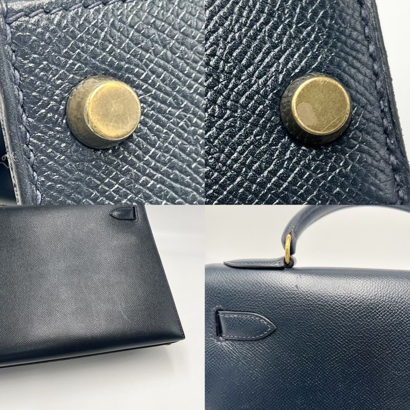 Hermes 2WAY Ladies Kelly 28 Outside Stitching Handbag Shoulder Crossbody