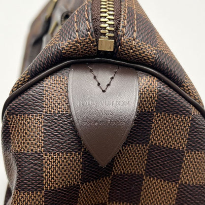 Louis Vuitton Handbag Women's Damier Speedy 30 Speedy30 Mini Boston Bag Brown