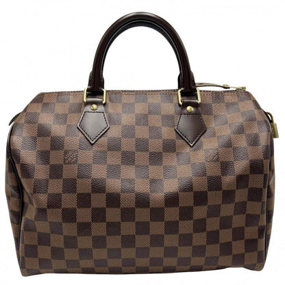 Louis Vuitton Handbag Women's Damier Speedy 30 Speedy30 Mini Boston Bag Brown