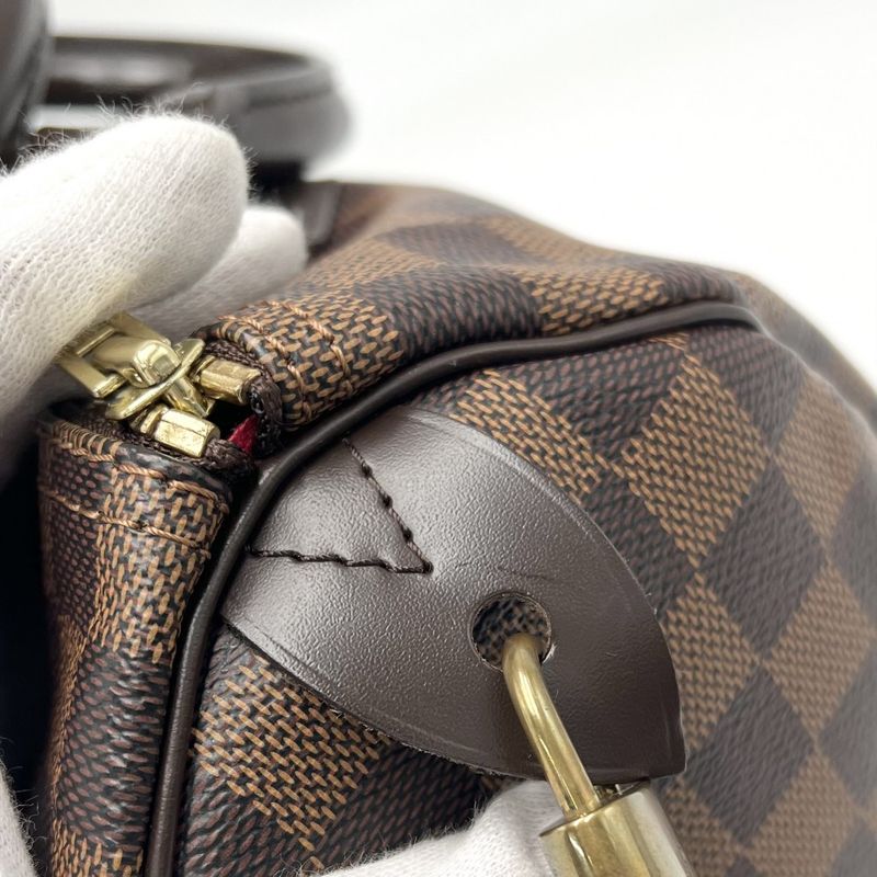 Louis Vuitton Handbag Women's Damier Speedy 30 Speedy30 Mini Boston Bag Brown