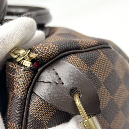 Louis Vuitton Handbag Women's Damier Speedy 30 Speedy30 Mini Boston Bag Brown