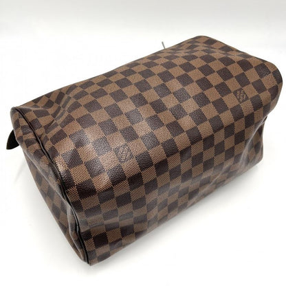 Louis Vuitton Handbag Women's Damier Speedy 30 Speedy30 Mini Boston Bag Brown
