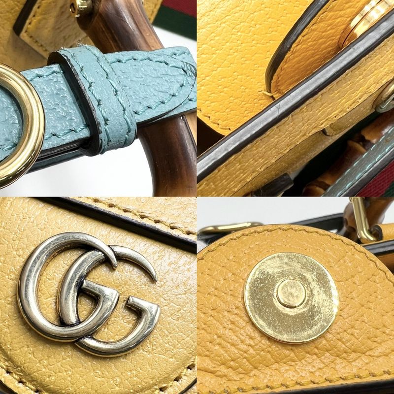Gucci 3WAY Ladies Bamboo Diana Mini Tote Handbag Shoulder Crossbody GG Mini Bag