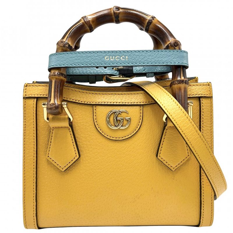 Gucci 3WAY Ladies Bamboo Diana Mini Tote Handbag Shoulder Crossbody GG Mini Bag