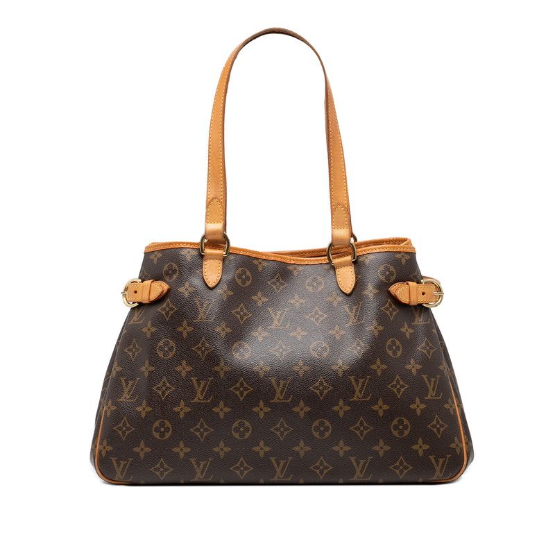 Louis Vuitton Monogram Batignolles Orizontal Shoulder Bag Handbag M51154 Brown