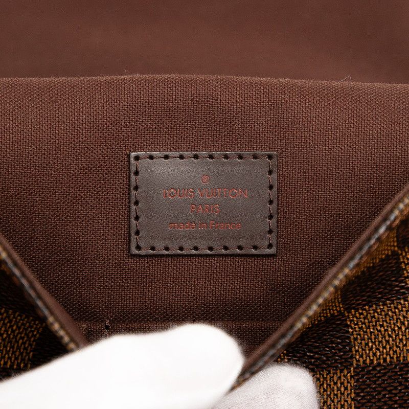 Louis Vuitton Damier Brooklyn PM Crossbody Shoulder Bag N51210 Brown PVC