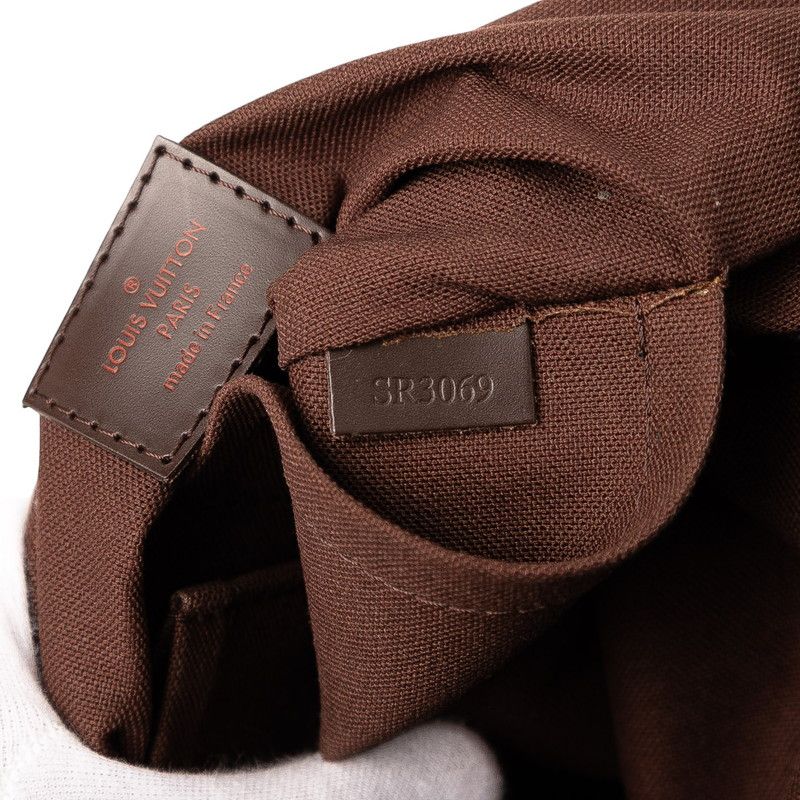 Louis Vuitton Damier Brooklyn PM Crossbody Shoulder Bag N51210 Brown PVC