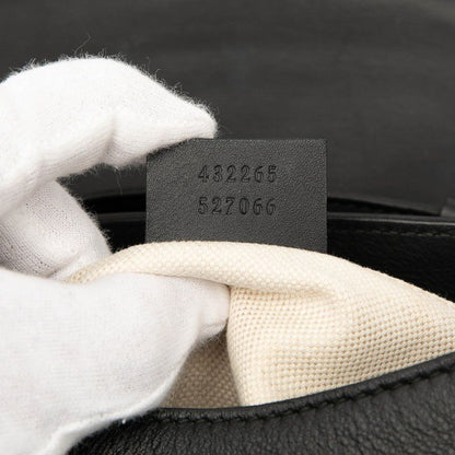 Gucci GG Marmont Sherry Line Chain Backpack 432265 527066 Black Leather Ladies