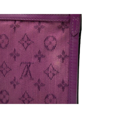 Louis Vuitton Monogram Flat Messenger Chain Shoulder Bag M44641 Marron Purple