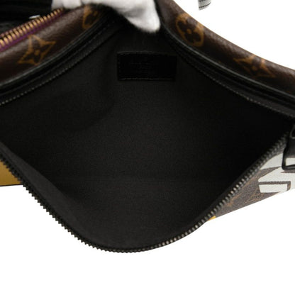 Louis Vuitton Monogram Flat Messenger Chain Shoulder Bag M44641 Marron Purple