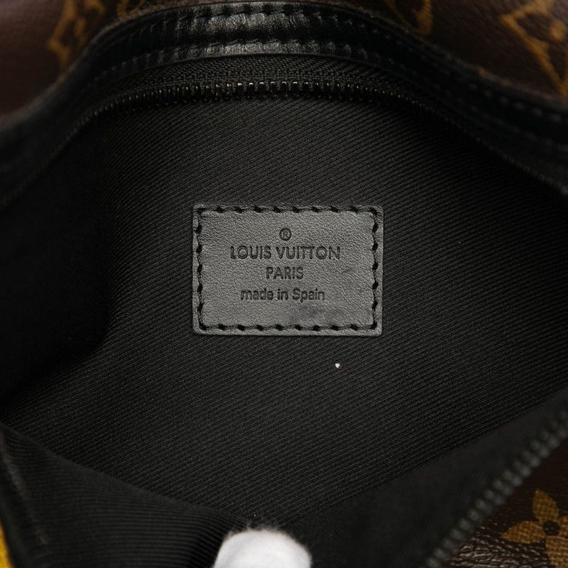 Louis Vuitton Monogram Flat Messenger Chain Shoulder Bag M44641 Marron Purple