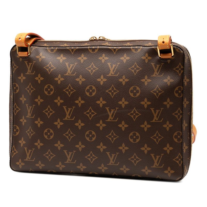 Louis Vuitton Monogram Soft Trunk Messenger MM M44754 Brown PVC Leather Women