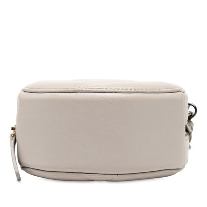 Chanel 19 Round Chain Shoulder Bag Ap0945 Grey Gold Hardware Lambskin Ladies