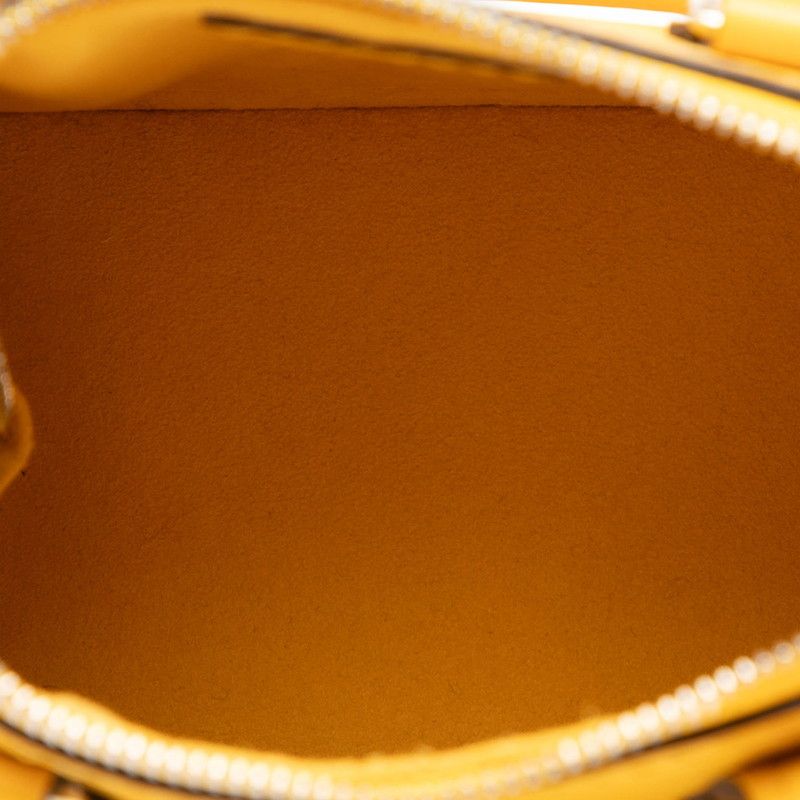 Louis Vuitton Epi Nano Alma Handbag Shoulder Bag M50978 Yellow Leather Women