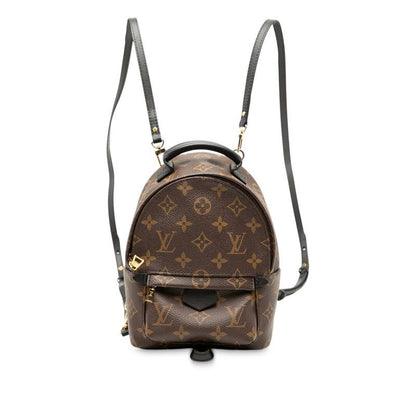 Louis Vuitton Monogram Palm Springs Mini Backpack M41562 Brown Black PVC
