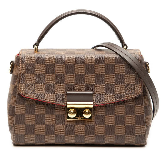Louis Vuitton Damier Croisette Handbag Shoulder Bag 2WAY N53000 Brown PVC