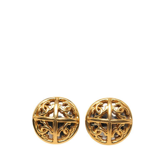 Chanel Vintage Coco Mark Gold Plated Ladies Chanel