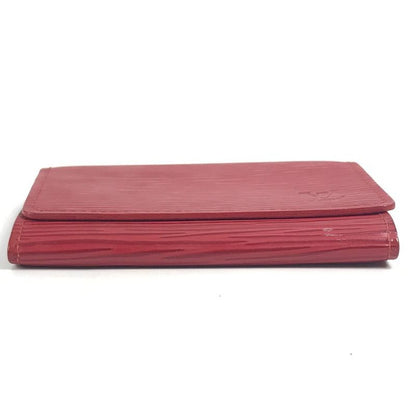 Louis Vuitton Card Case Envelop Carte De Visite M5658e Epi Leather Castilian Red