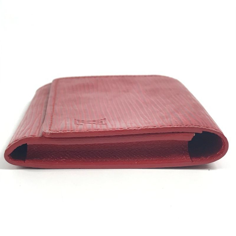 Louis Vuitton Card Case Envelop Carte De Visite M5658e Epi Leather Castilian Red