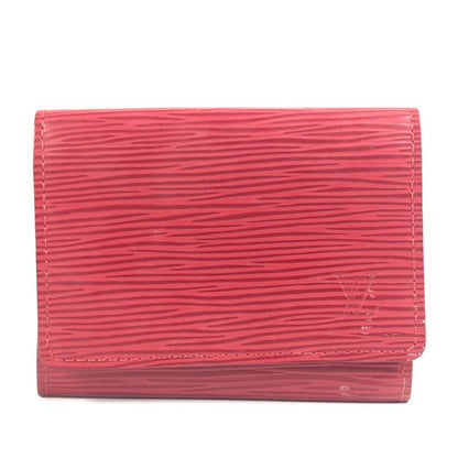 Louis Vuitton Card Case Envelop Carte De Visite M5658e Epi Leather Castilian Red