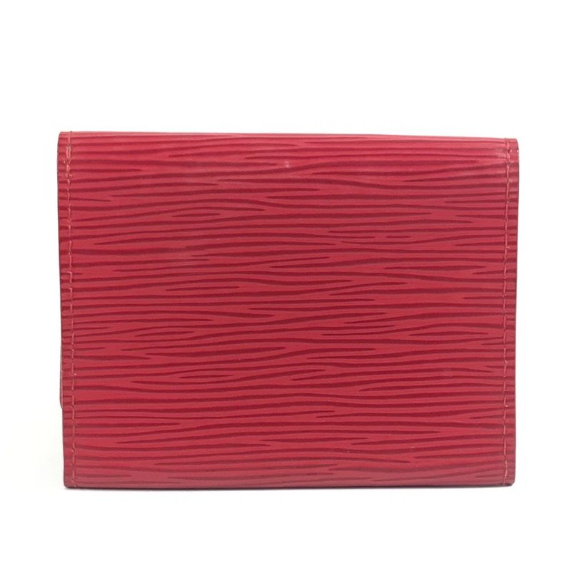 Louis Vuitton Card Case Envelop Carte De Visite M5658e Epi Leather Castilian Red